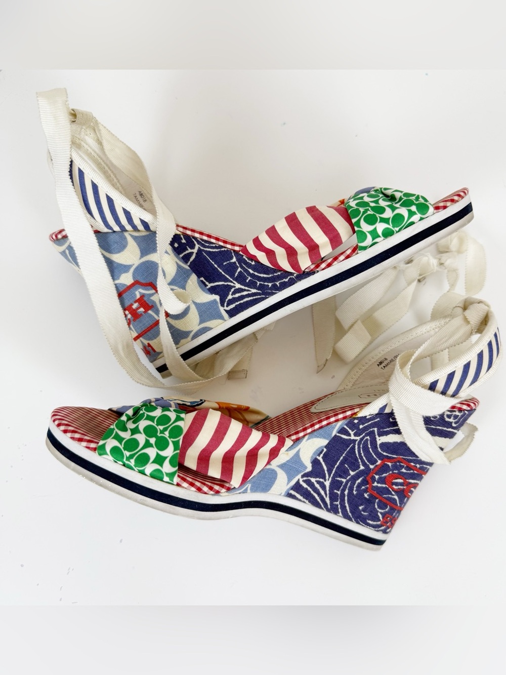 Coach Tammie Patchwork Wedges - Picture 8 of 12